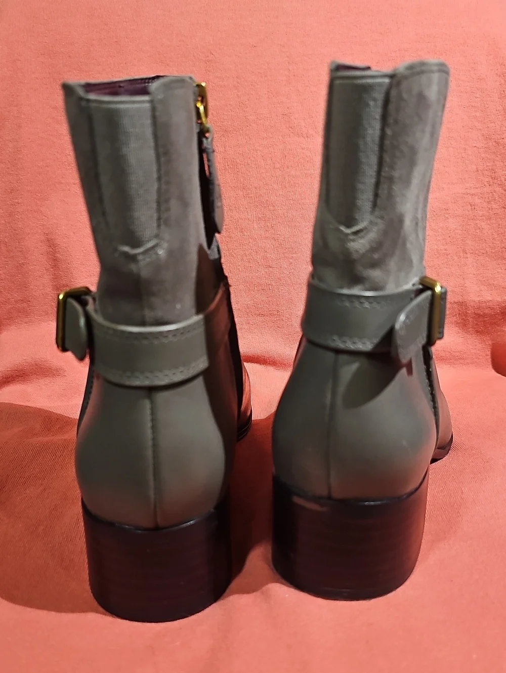 Franco Sarto Size 9 Leather Suede Ankle Boots